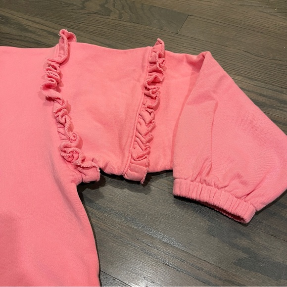 Renecca Minkoff Evelyn Sweatshirt in Azalea Pink XS Oversize Fit - Picture 7 of 9